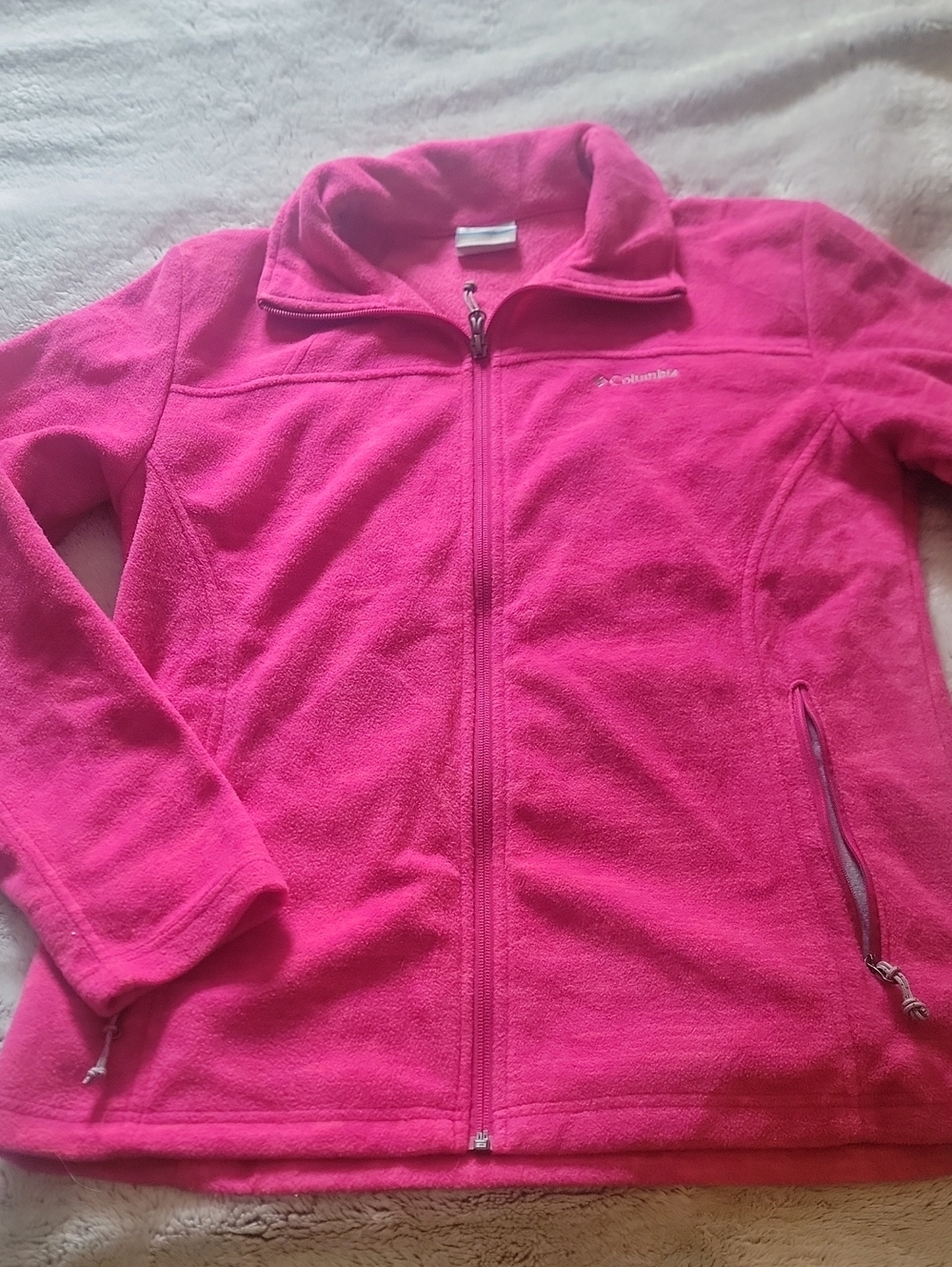 Columbia Women's Hot Pink Full-Zip Fleece Jacket